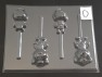 497sp Astronaut Animals Chocolate Candy Lollipop Mold FACTORY SECOND